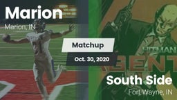 Matchup: Marion  vs. South Side  2020