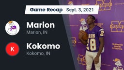 Recap: Marion  vs. Kokomo  2021
