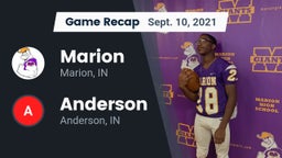 Recap: Marion  vs. Anderson  2021