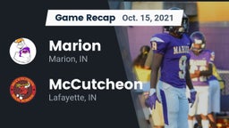 Recap: Marion  vs. McCutcheon  2021