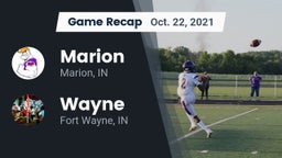 Recap: Marion  vs. Wayne  2021