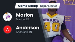 Recap: Marion  vs. Anderson  2022