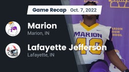 Recap: Marion  vs. Lafayette Jefferson  2022