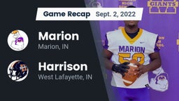 Recap: Marion  vs. Harrison  2022