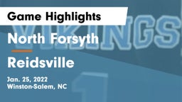 North Forsyth  vs Reidsville Game Highlights - Jan. 25, 2022