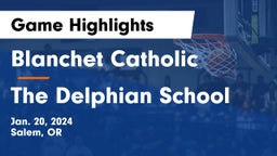Blanchet Catholic  vs The Delphian School Game Highlights - Jan. 20, 2024