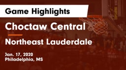 Choctaw Central  vs Northeast Lauderdale  Game Highlights - Jan. 17, 2020