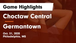 Choctaw Central  vs Germantown  Game Highlights - Oct. 31, 2020