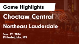 Choctaw Central  vs Northeast Lauderdale  Game Highlights - Jan. 19, 2024
