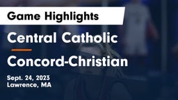 Central Catholic  vs Concord-Christian Game Highlights - Sept. 24, 2023