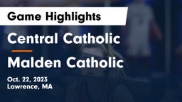 Central Catholic  vs Malden Catholic  Game Highlights - Oct. 22, 2023