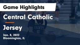 Central Catholic  vs Jersey  Game Highlights - Jan. 8, 2022