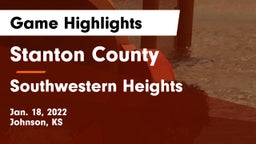 Stanton County  vs Southwestern Heights  Game Highlights - Jan. 18, 2022