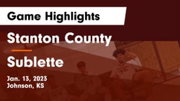 Stanton County  vs Sublette  Game Highlights - Jan. 13, 2023