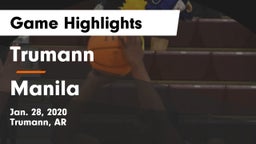 Trumann  vs Manila  Game Highlights - Jan. 28, 2020