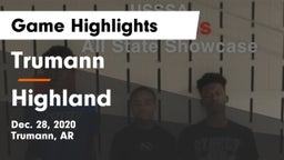 Trumann  vs Highland  Game Highlights - Dec. 28, 2020