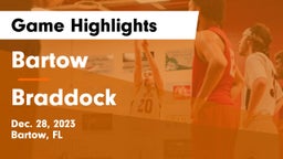 Bartow  vs Braddock  Game Highlights - Dec. 28, 2023