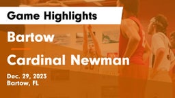Bartow  vs Cardinal Newman   Game Highlights - Dec. 29, 2023