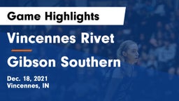 Vincennes Rivet  vs Gibson Southern  Game Highlights - Dec. 18, 2021