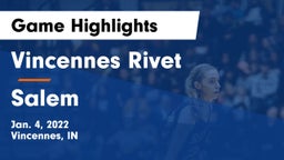 Vincennes Rivet  vs Salem  Game Highlights - Jan. 4, 2022