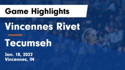 Vincennes Rivet  vs Tecumseh  Game Highlights - Jan. 18, 2022