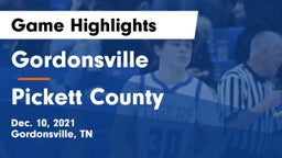 Gordonsville  vs Pickett County  Game Highlights - Dec. 10, 2021