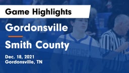 Gordonsville  vs Smith County  Game Highlights - Dec. 18, 2021