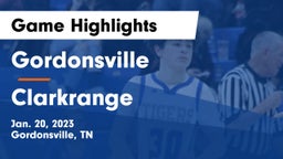Gordonsville  vs Clarkrange  Game Highlights - Jan. 20, 2023