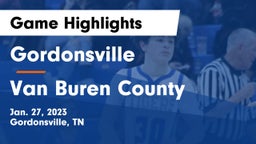 Gordonsville  vs Van Buren County  Game Highlights - Jan. 27, 2023