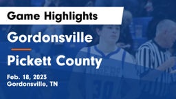 Gordonsville  vs Pickett County  Game Highlights - Feb. 18, 2023