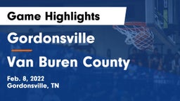 Gordonsville  vs Van Buren County  Game Highlights - Feb. 8, 2022