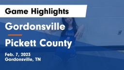 Gordonsville  vs Pickett County  Game Highlights - Feb. 7, 2023