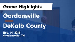 Gordonsville  vs DeKalb County  Game Highlights - Nov. 14, 2023