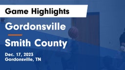 Gordonsville  vs Smith County  Game Highlights - Dec. 17, 2023