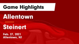 Allentown  vs Steinert  Game Highlights - Feb. 27, 2021