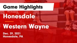 Honesdale  vs Western Wayne  Game Highlights - Dec. 29, 2021