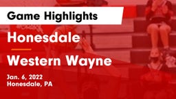 Honesdale  vs Western Wayne  Game Highlights - Jan. 6, 2022