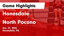 Honesdale  vs North Pocono  Game Highlights - Jan. 27, 2022