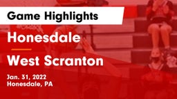 Honesdale  vs West Scranton  Game Highlights - Jan. 31, 2022