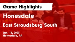 Honesdale  vs East Stroudsburg  South Game Highlights - Jan. 14, 2023