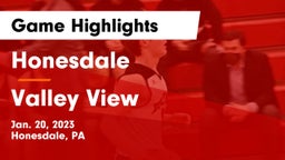 Honesdale  vs Valley View  Game Highlights - Jan. 20, 2023