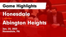 Honesdale  vs Abington Heights  Game Highlights - Jan. 24, 2023