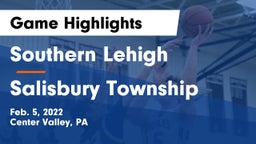 Southern Lehigh  vs Salisbury Township  Game Highlights - Feb. 5, 2022