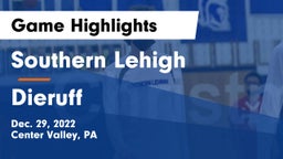 Southern Lehigh  vs Dieruff  Game Highlights - Dec. 29, 2022