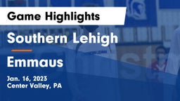 Southern Lehigh  vs Emmaus  Game Highlights - Jan. 16, 2023