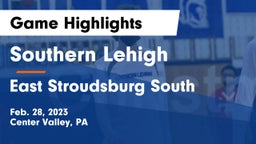 Southern Lehigh  vs East Stroudsburg  South Game Highlights - Feb. 28, 2023