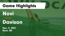 Novi  vs Davison  Game Highlights - Dec. 9, 2021