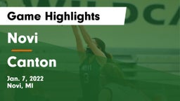 Novi  vs Canton  Game Highlights - Jan. 7, 2022