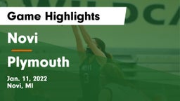 Novi  vs Plymouth  Game Highlights - Jan. 11, 2022