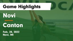Novi  vs Canton  Game Highlights - Feb. 28, 2022